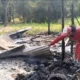 Llegó borracho e incendió la vivienda familiar