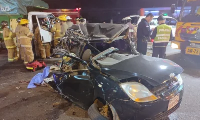 Un fallecido, tres heridos y caos en el tránsito tras terrible choque en San Lorenzo