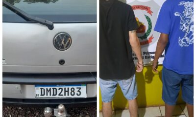 PJC: Brasileños son detenidos en la línea internacional con automóvil de dudosa procedencia