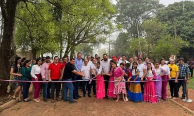 Gobernación inaugura más de 6 mil metros cuadrados de empedrado en Cerro Corá