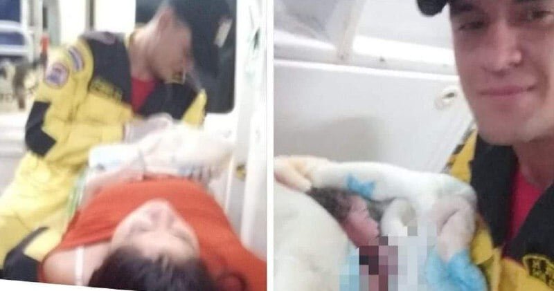 Nacimiento en movimiento: mujer da a luz en ambulancia camino al hospital