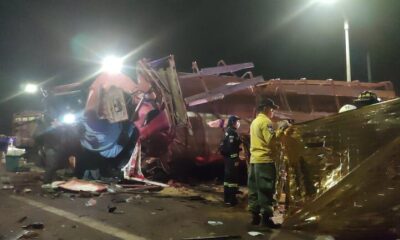 Cuatro fallecidos y cinco vehículos involucrados en accidente de tránsito en Pedrozo