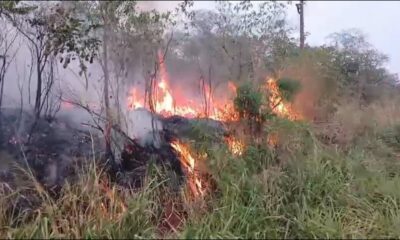Se incendia el Parque Cerro Corá y bomberos ya no dan abasto