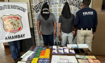 PJC: Policía detiene a dos bolivianos con más de 80 tarjetas de débito de dudosa procedencia