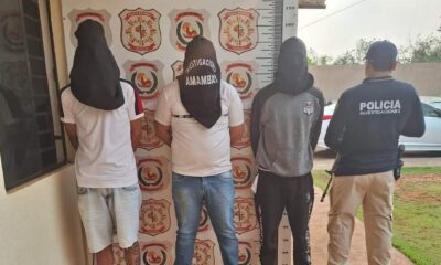 Capitán Bado: Intervención policial a una vivienda arroja tres detenidos