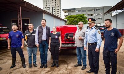 Gobernador entregó equipos hidrantes a bomberos voluntarios de Pedro Juan Caballero