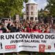 Radio y televisión de Castilla y León inician huelga en Seminci.