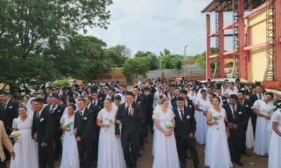 Horqueta celebra la boda comunitaria más grande del país: 168 parejas dicen “¡Sí, acepto!”