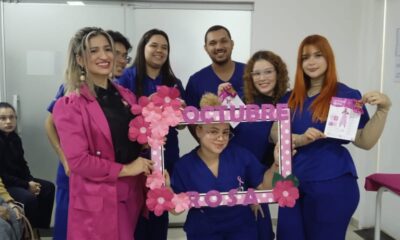 Alumnos y profesores de la UCP brindaron charla por el Octubre Rosa en su Clínica 3 en PJC