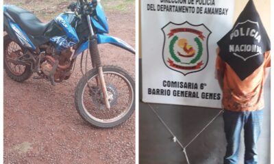 PJC: Detienen a uno de los supuestos autores de robo de motocicleta a una pareja