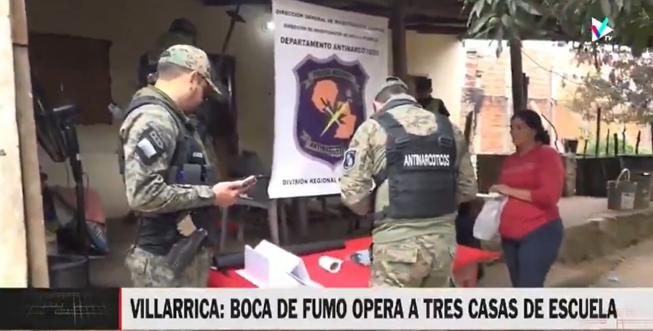 Barrio zombie en Villarrica: escuela cerca de boca de fumo fue asaltada más de 30 veces