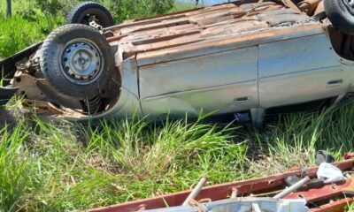 Vuelco deja un muerto y dos heridos en Ponta Porã