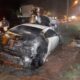 PJC: Automóvil se incendió en un taller presuntamente de manera intencional