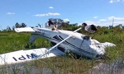 Avión monomotor con tres ocupantes cae en Brasil, cerca de la frontera con Paraguay