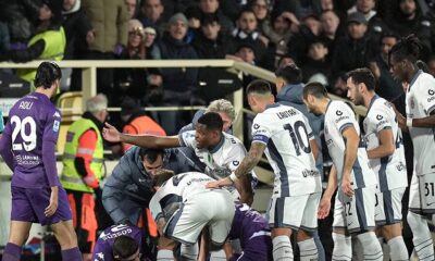 Conmoción en Italia: Un jugador de Fiorentina se desvanece y se suspende el duelo ante Inter