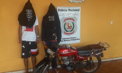 PJC: Detienen a dos menores circulando en una motocicleta sin ninguna documentación