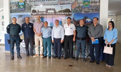 Delegación paraguaya visita el 4º BPM en negociaciones para el 2º Curso Internacional del PROERD.