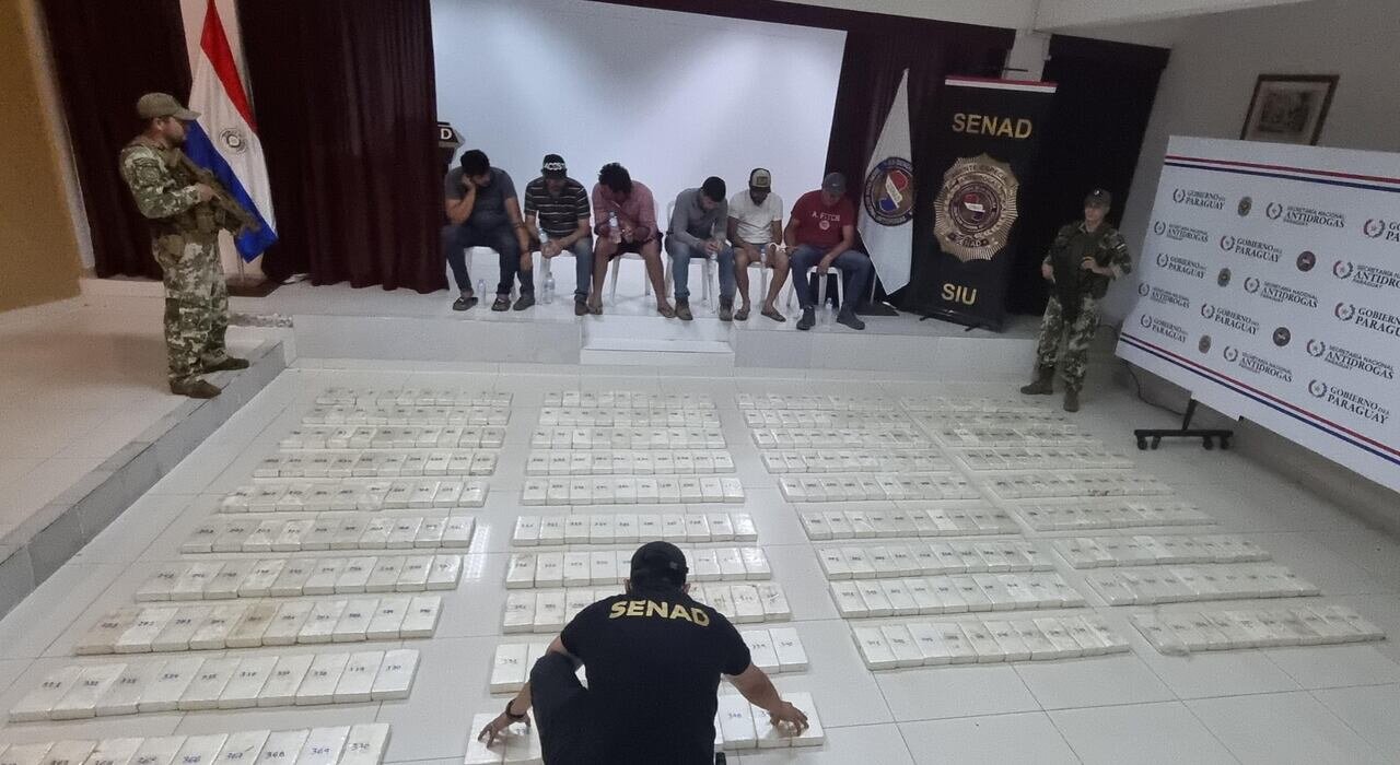 Senad se incautó de 456 kilos de cocaína en el departamento de Misiones