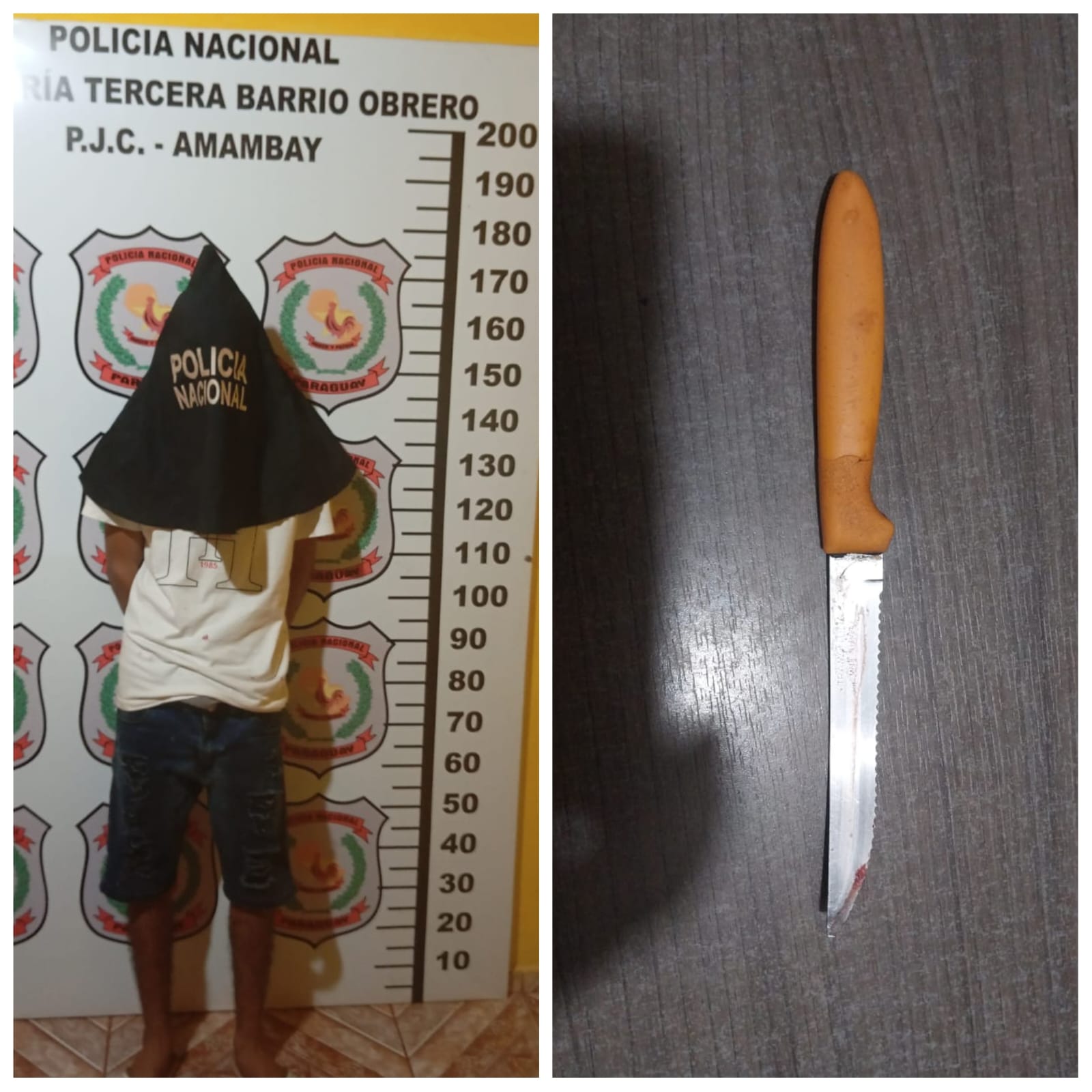 Joven atacó e hirió con cuchillo de cocina a su padre en Pedro Juan Caballero Joven atacó e hirió con cuchillo de cocina a su padre en Pedro Juan Caballero