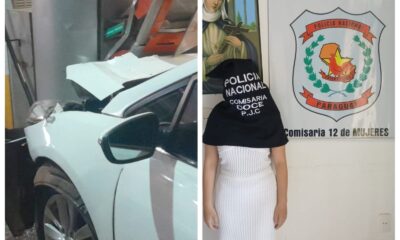 PJC: Enseñó a su pareja a manejar y chocó contra una estación de servicio