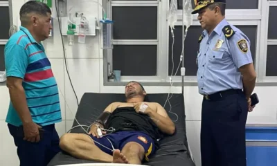 Policía herido en tiroteo en ex Puestesiño es trasladado a Asunción