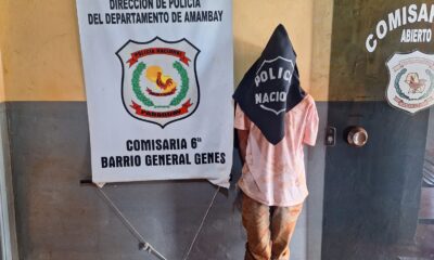 Menor de 16 años es detenido por hechos de hurto domiciliario en Pedro Juan Caballero