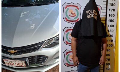 Policía detiene a un joven denunciado por apropiación de automóvil en Pedro Juan Caballero