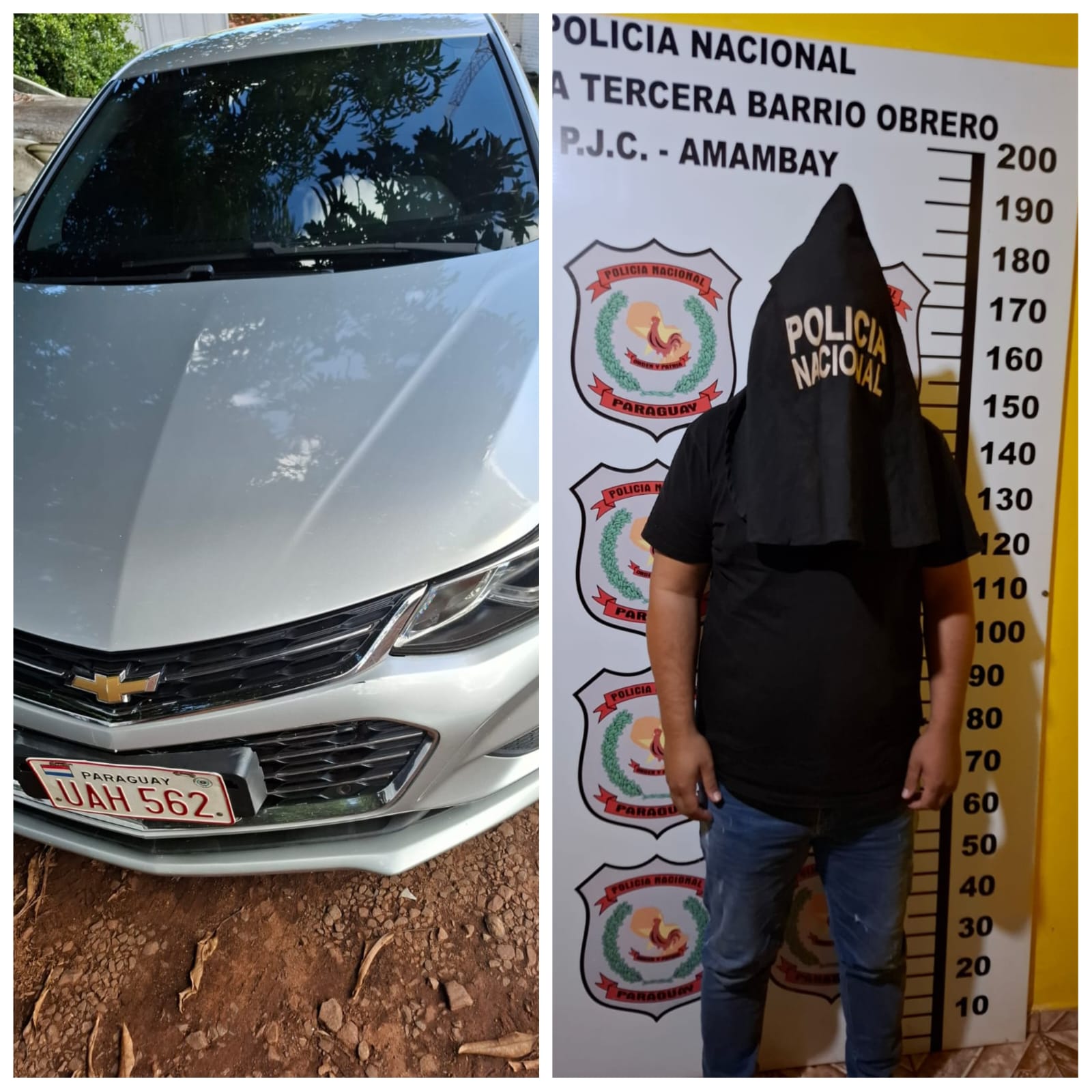 Policía detiene a un joven denunciado por apropiación de automóvil en Pedro Juan Caballero Policía detiene a un joven denunciado por apropiación de automóvil en Pedro Juan Caballero