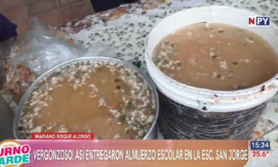 Video: Así llega el almuerzo a escuela de Mariano Roque Alonso
