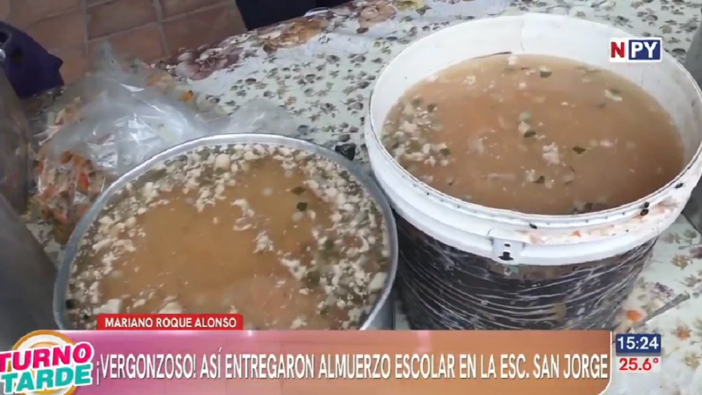 Video: Así llega el almuerzo a escuela de Mariano Roque Alonso