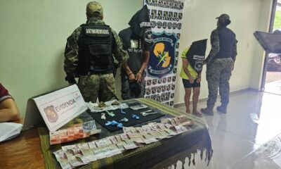 Policía Nacional interviene una vivienda por microtráfico en Pedro Juan Caballero