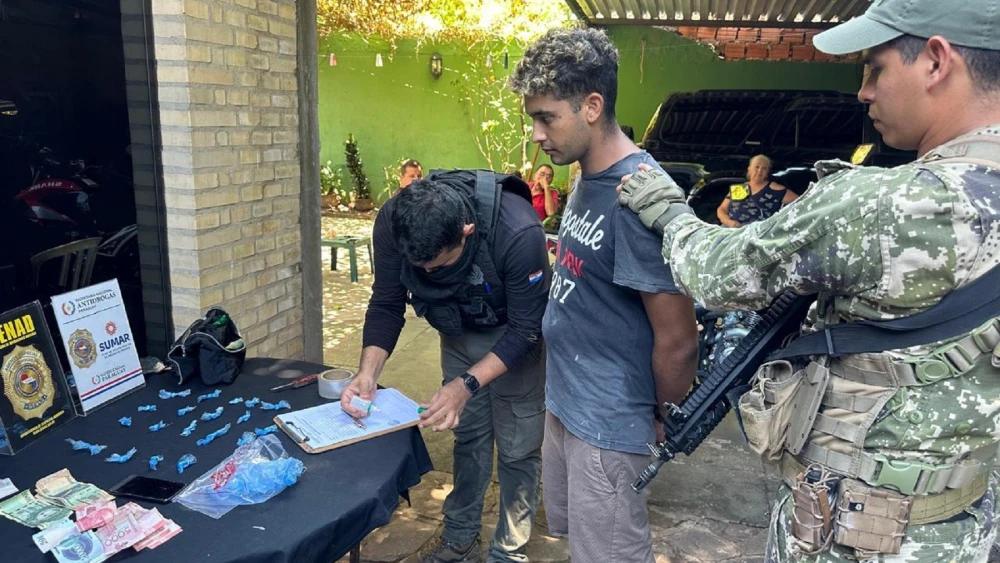 Senad interviene foco de venta de cocaína en San Bernardino