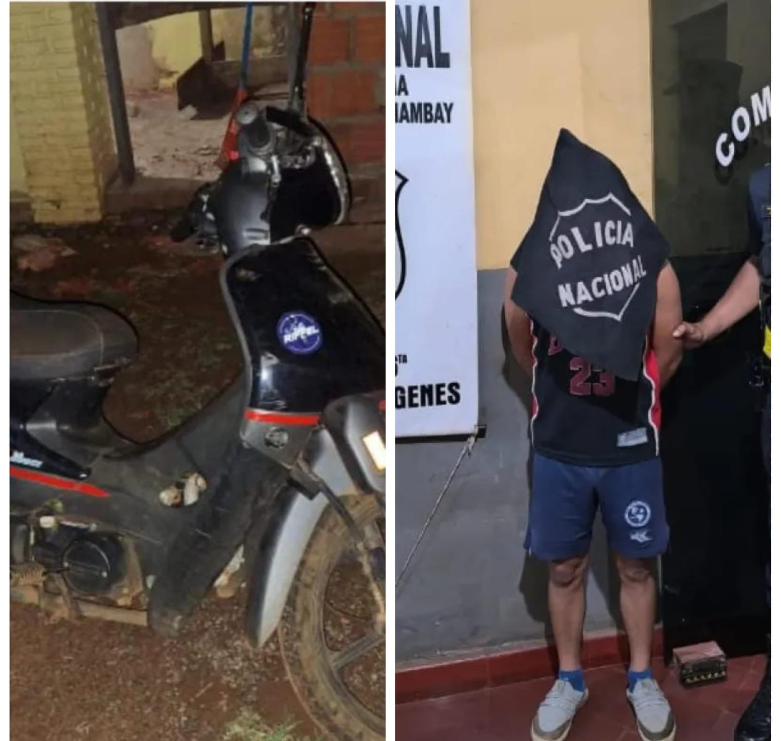 PJC: Joven es detenido por no devolver moto a una mujer que le pidió un favor PJC: Joven es detenido por no devolver moto a una mujer que le pidió un favor