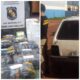 PJC: Hallan automóvil abandonado, repleto con más de 250 kilos de marihuana empaquetada