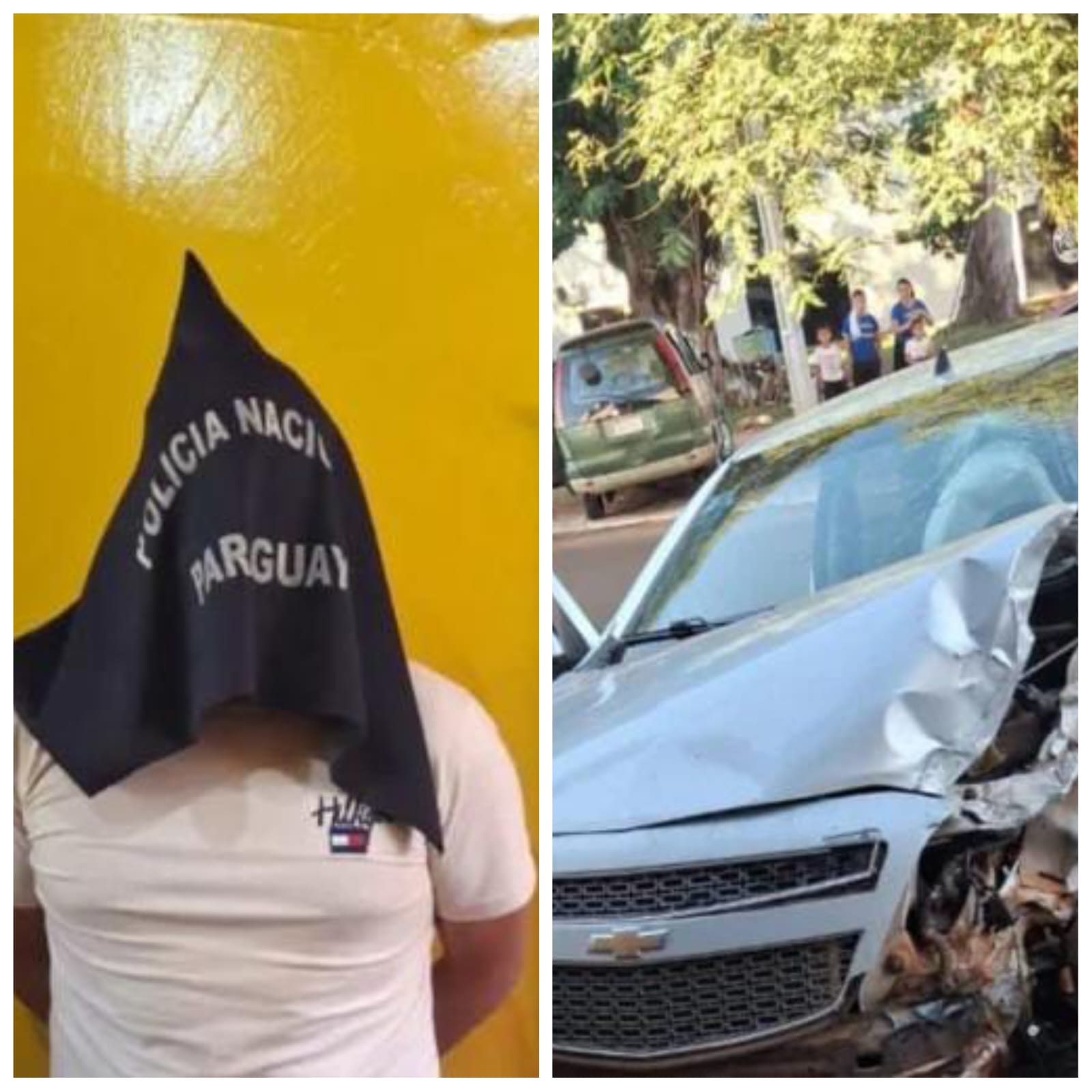 Automovilista en estado etílico chocó contra una librería en Pedro Juan Caballero Automovilista en estado etílico chocó contra una librería en Pedro Juan Caballero