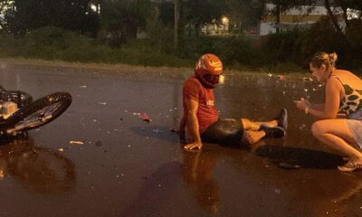 PJC: Motociclista resultó con fractura tras chocar contra una camioneta que luego huyó