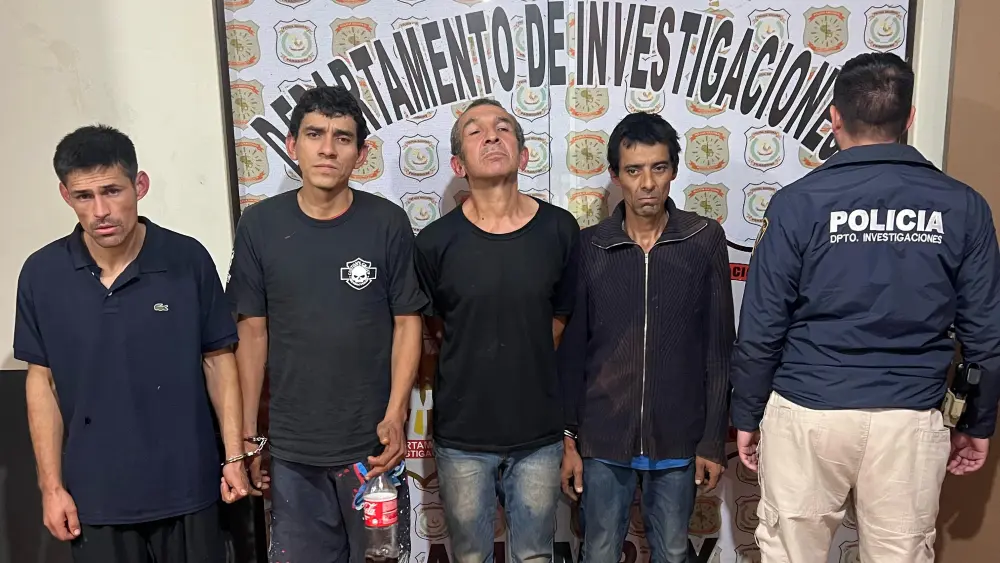 Por robo a carnicería, detienen a cuatro sospechosos en Pedro Juan Caballero Por robo a carnicería, detienen a cuatro sospechosos en Pedro Juan Caballero