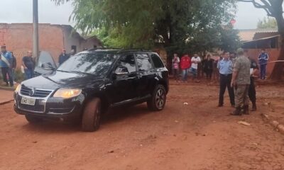 Balacera en Pedro Juan: sicarios atacan vehículo blindado, pero ocupantes salen ilesos