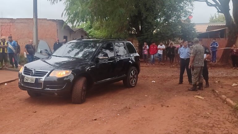 Balacera en Pedro Juan: sicarios atacan vehículo blindado, pero ocupantes salen ilesos