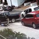 Al menos 21 maleantes en cinco vehículos participaron del asalto a comerciante en Asunción