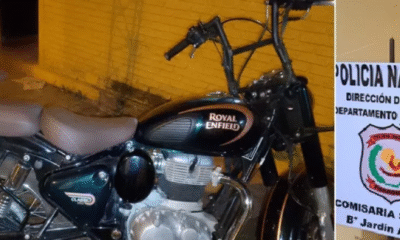Detención por hurto de motocicleta en Pedro Juan Caballero