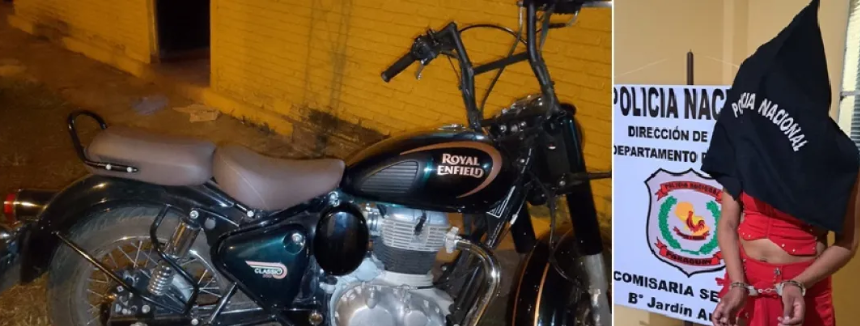 Detención por hurto de motocicleta en Pedro Juan Caballero Detención por hurto de motocicleta en Pedro Juan Caballero