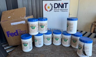 Detectan droga oculta entre cremas corporales enviadas desde Estados Unidos