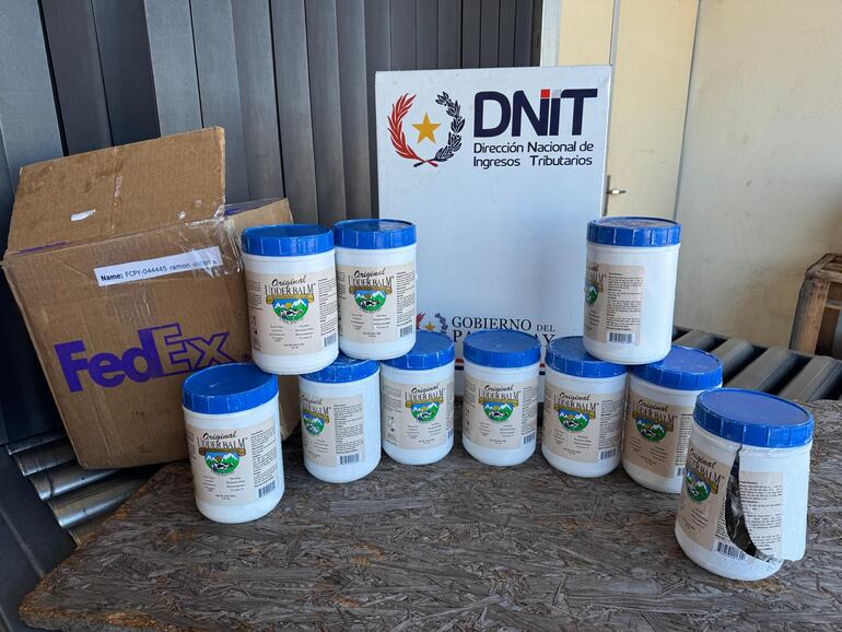 Detectan droga oculta entre cremas corporales enviadas desde Estados Unidos