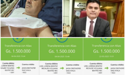 Diputado Santiago Benítez rechaza acusaciones y presenta pruebas de asistencia a víctima de accidente