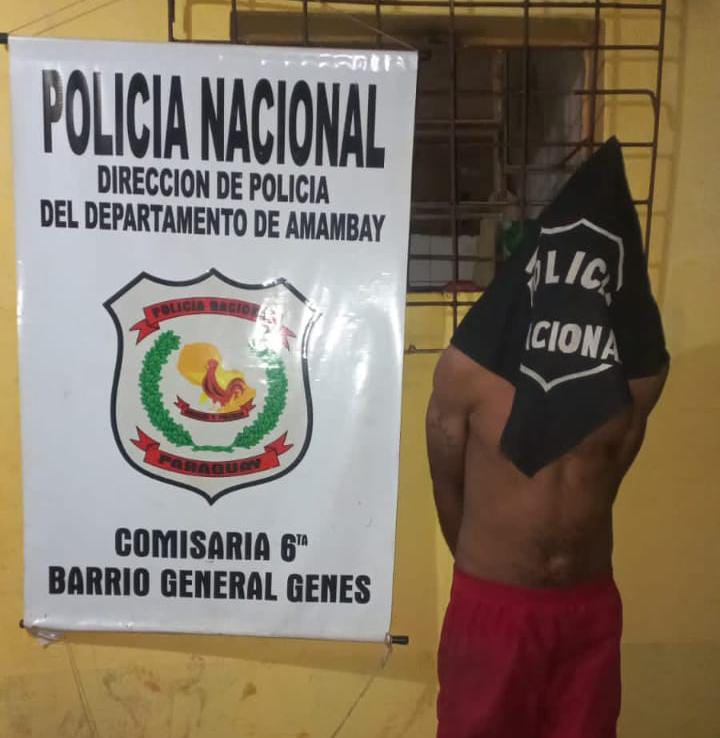 Hombre buscado por la justicia fue detenido por violencia familiar en Pedro Juan Caballero Hombre buscado por la justicia fue detenido por violencia familiar en Pedro Juan Caballero
