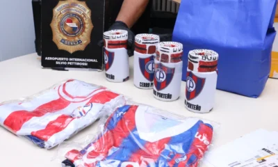 Video: Intentan enviar cocaína a Arabia Saudita en vasos térmicos de Cerro Porteño