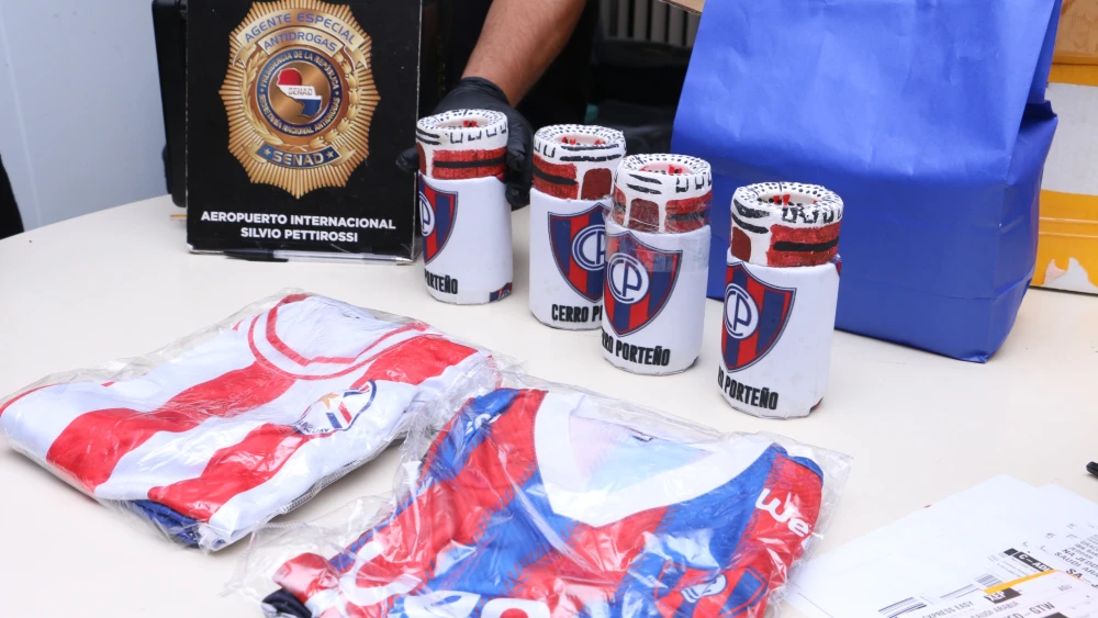 Video: Intentan enviar cocaína a Arabia Saudita en vasos térmicos de Cerro Porteño