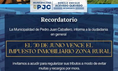 PJC: Comunicado Importante Sobre el Vencimiento del Impuesto Inmobiliario Rural