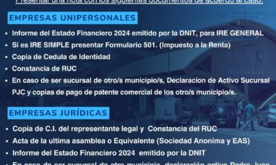 PJC: Requisitos para Pagos de Patente Comercial 2026 Empresas Unipersonales Jurídicas